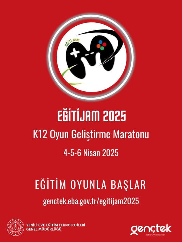 EğitiJAM 2025 K12 Oyun Geliştirme Maratonu